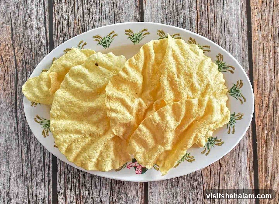 Papadam on a Plate