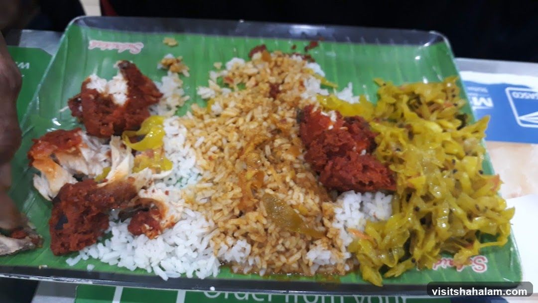 Indian Meal on Banana Leaf
