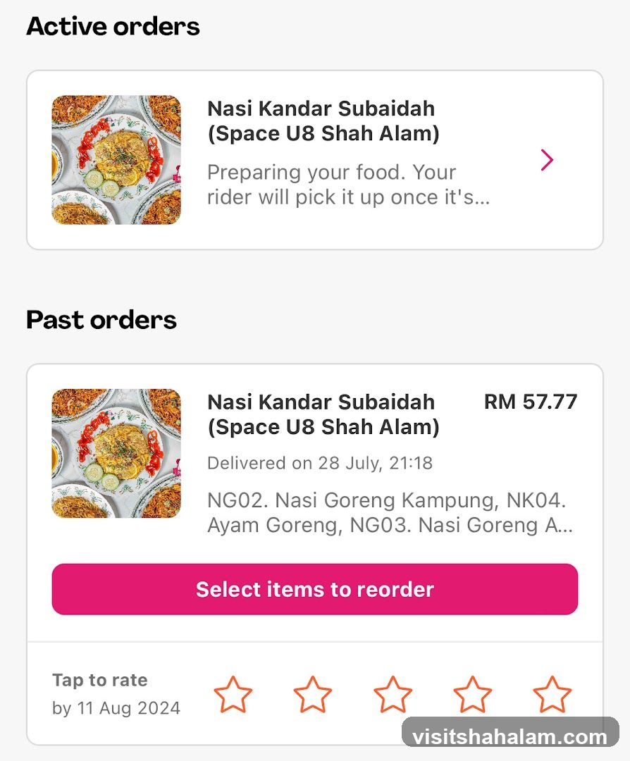 Order History