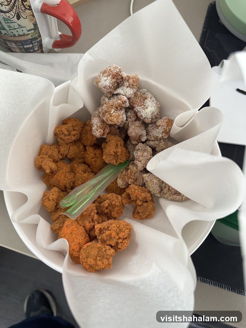 Two Types of Fried Chicken Bites