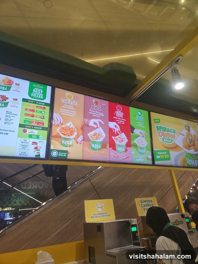 Mega Fries Menu