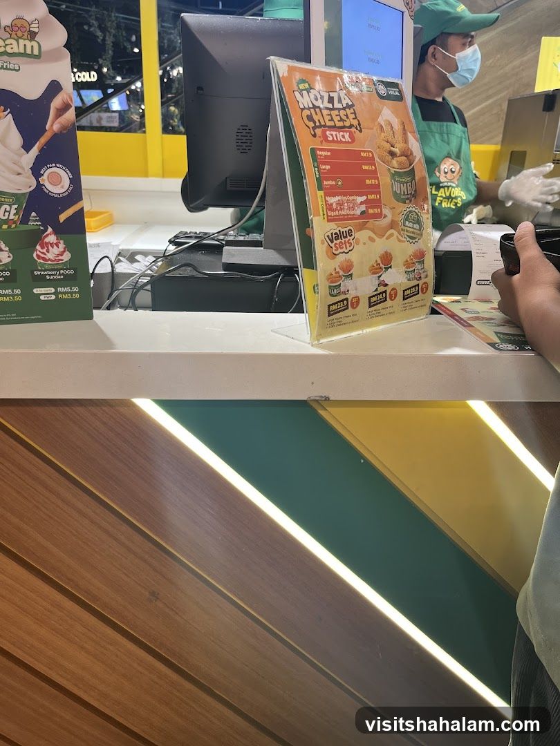 Mozza Cheese Stick Menu