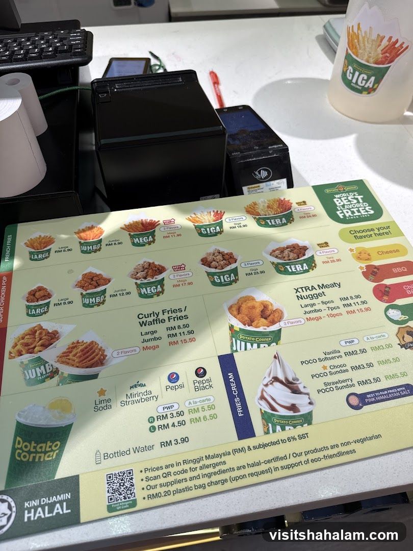 Potato Corner Menu