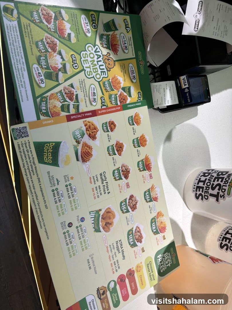 Potato Corner Menu