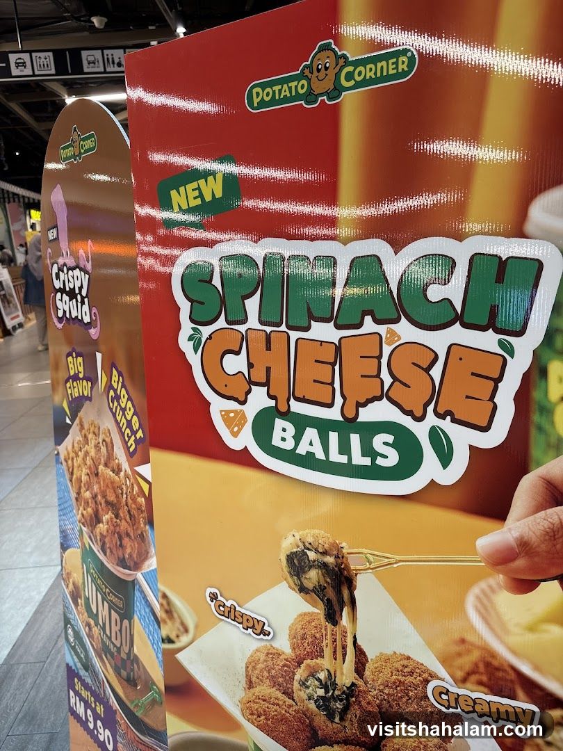 Potato Corner Spinach Cheese Balls Advertisement