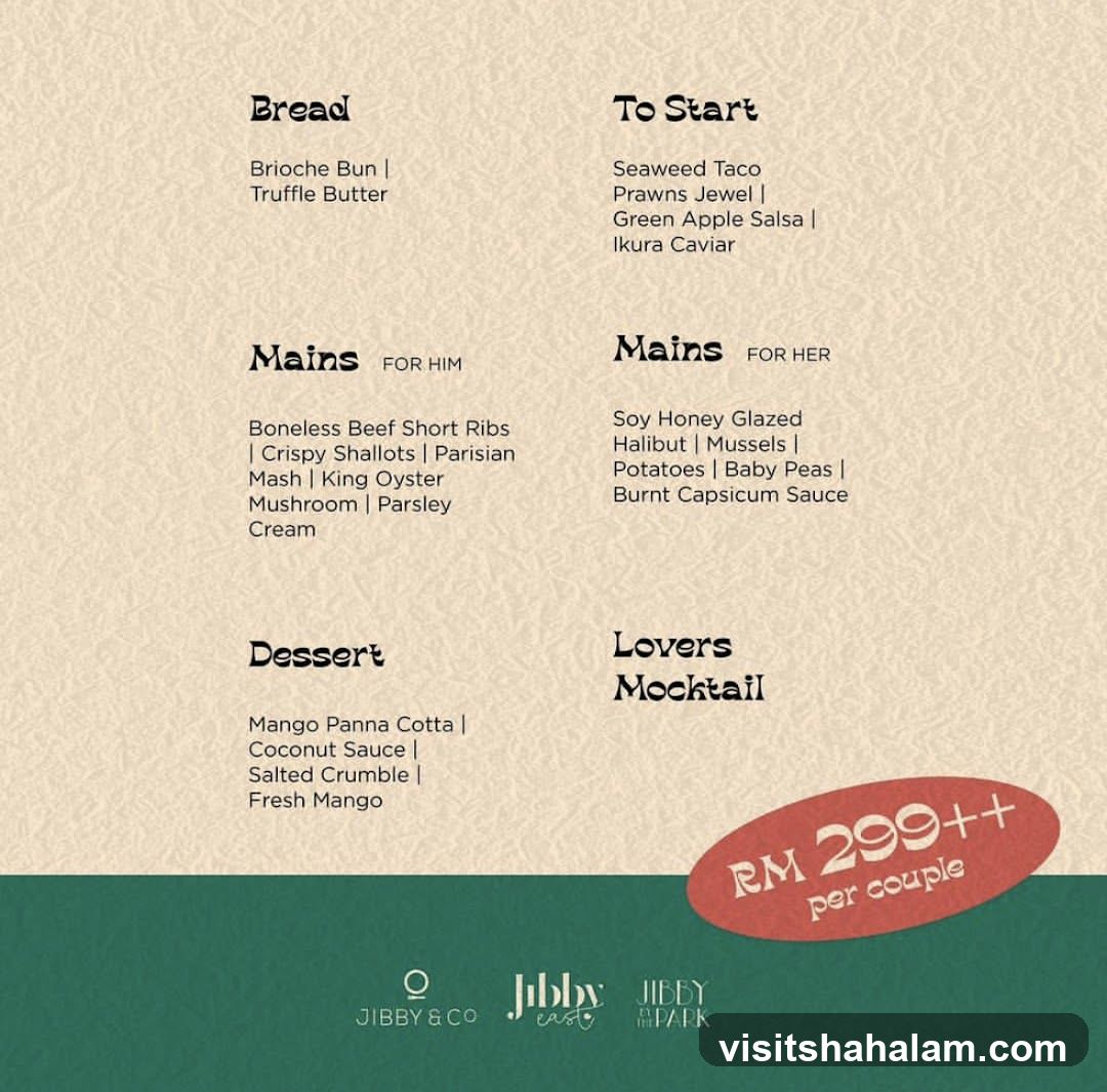 Jibby & Co Menu