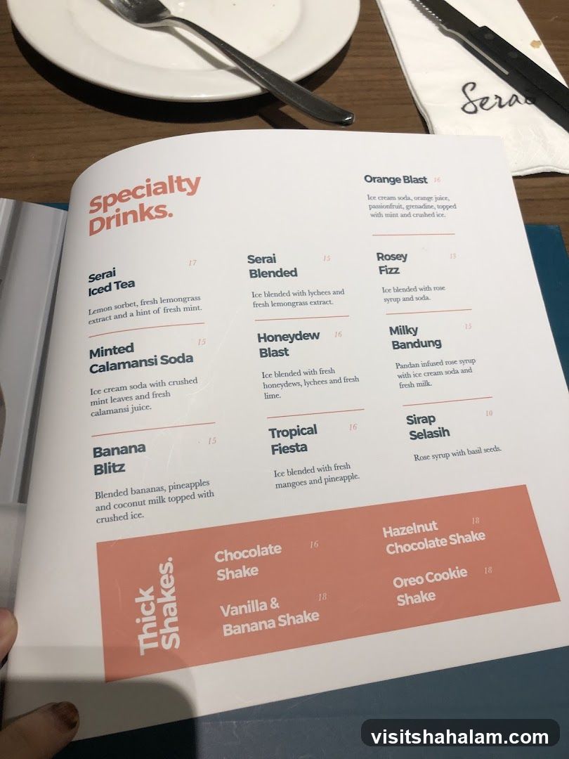 Specialty Drinks