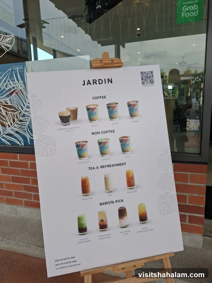 JARDIN Menu
