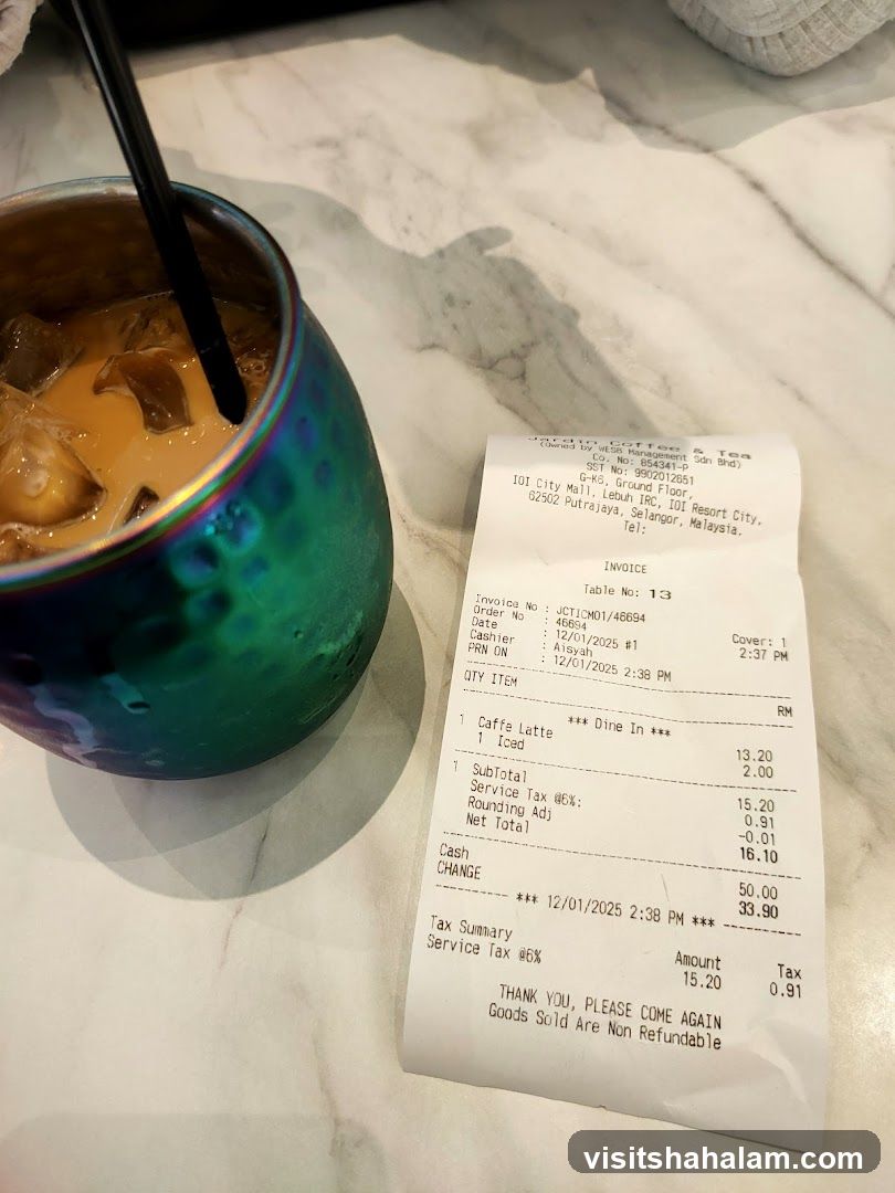 Coffee Receipt