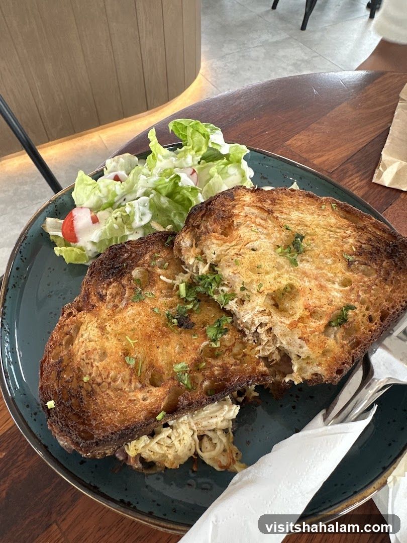 Chicken Sandwich with Side Salad