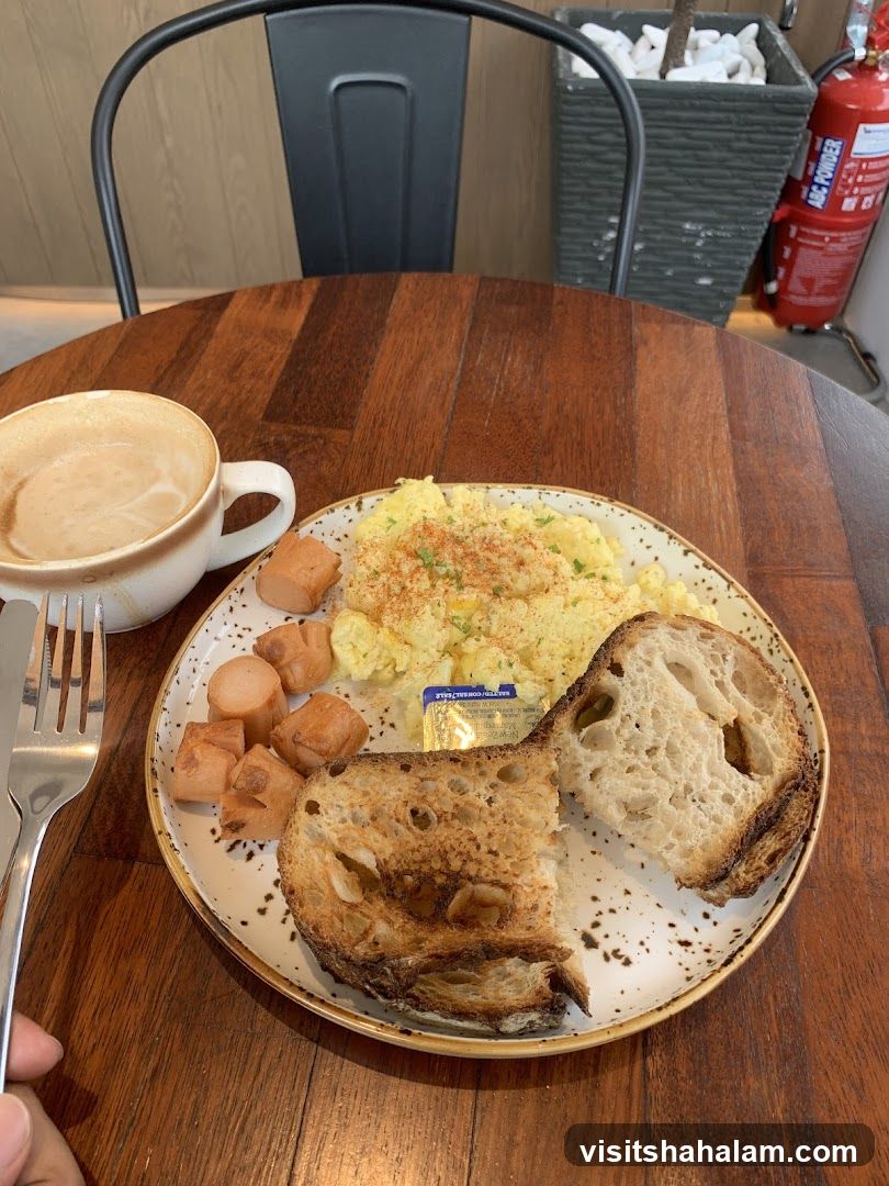 Breakfast Plate with Coffee