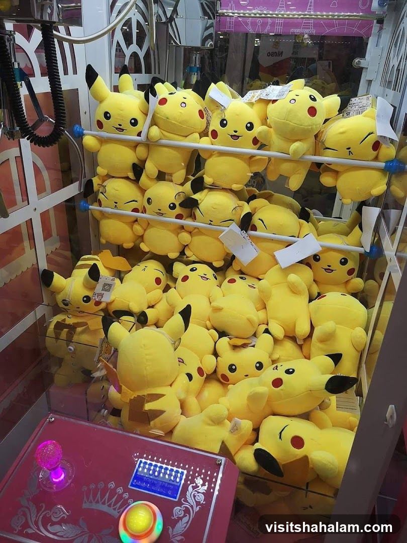 Pikachu Plush Toys in Claw Machine