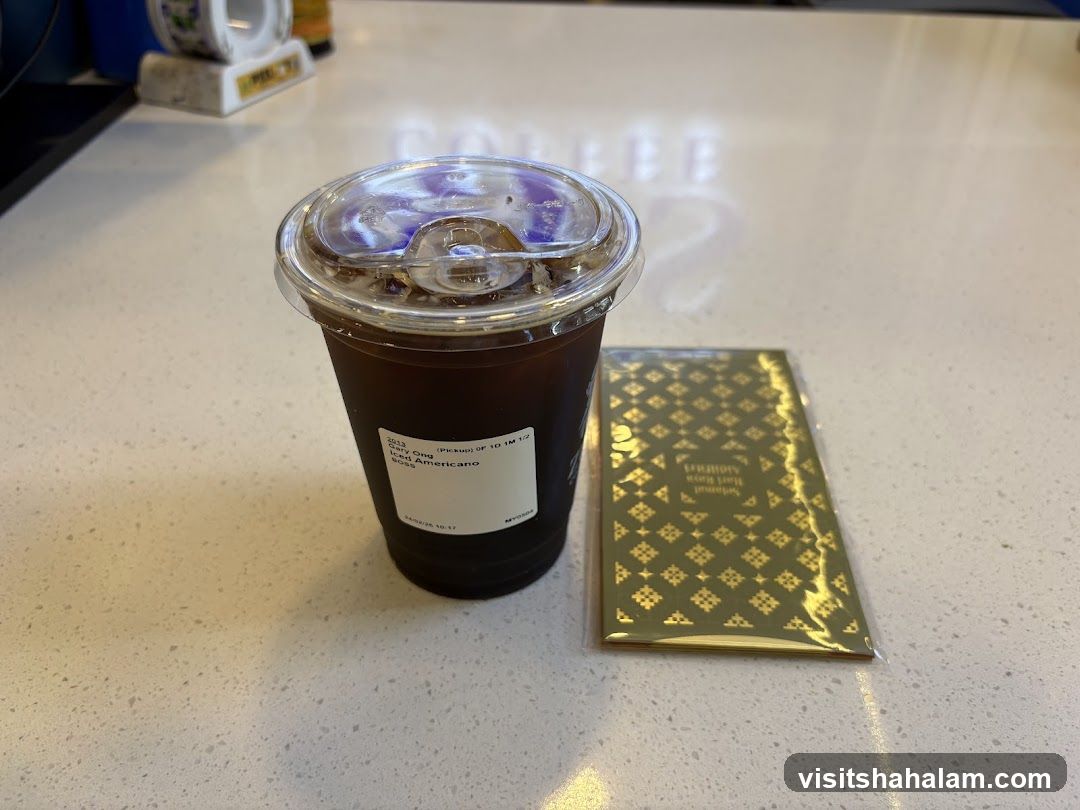 Iced Americano and Greeting Card