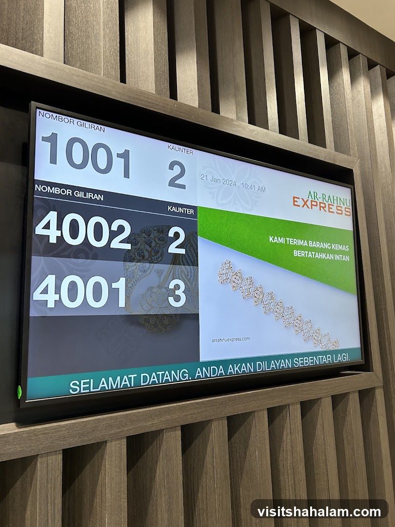 Queue Display Screen