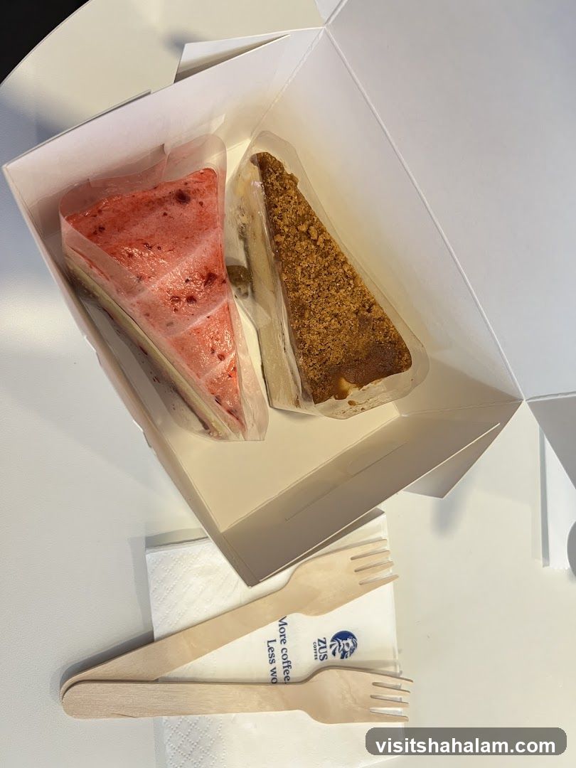 Two Slices of Cake in a Box