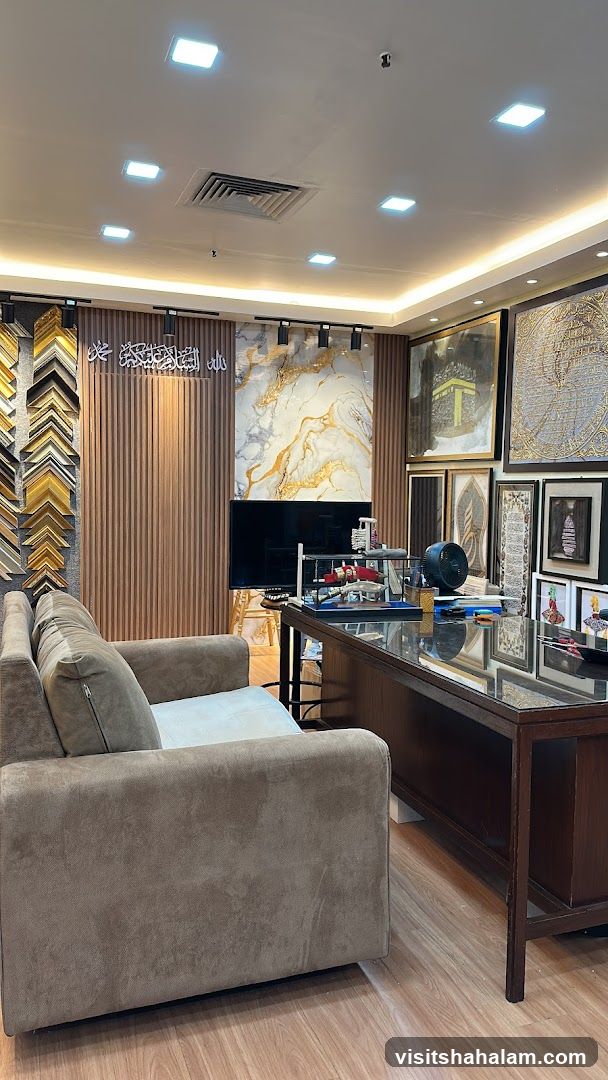 Interior of a framing shop