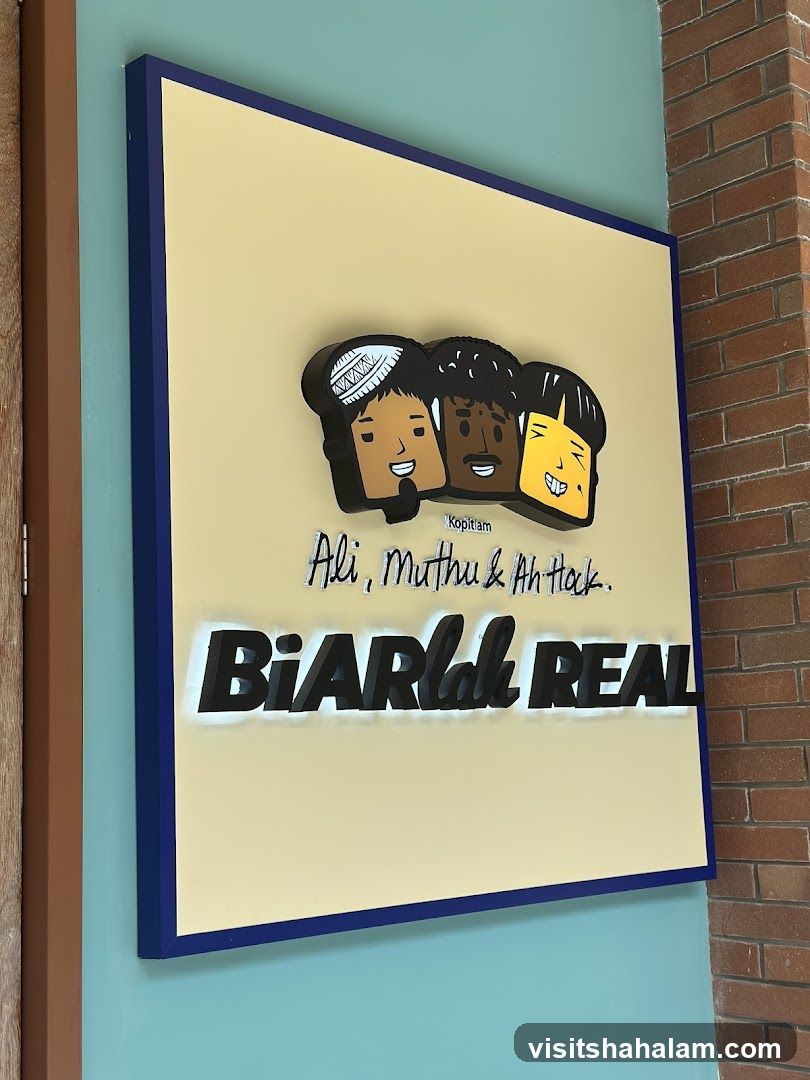 Signage for Kopitiam Ali, Muthu & Ah Hock