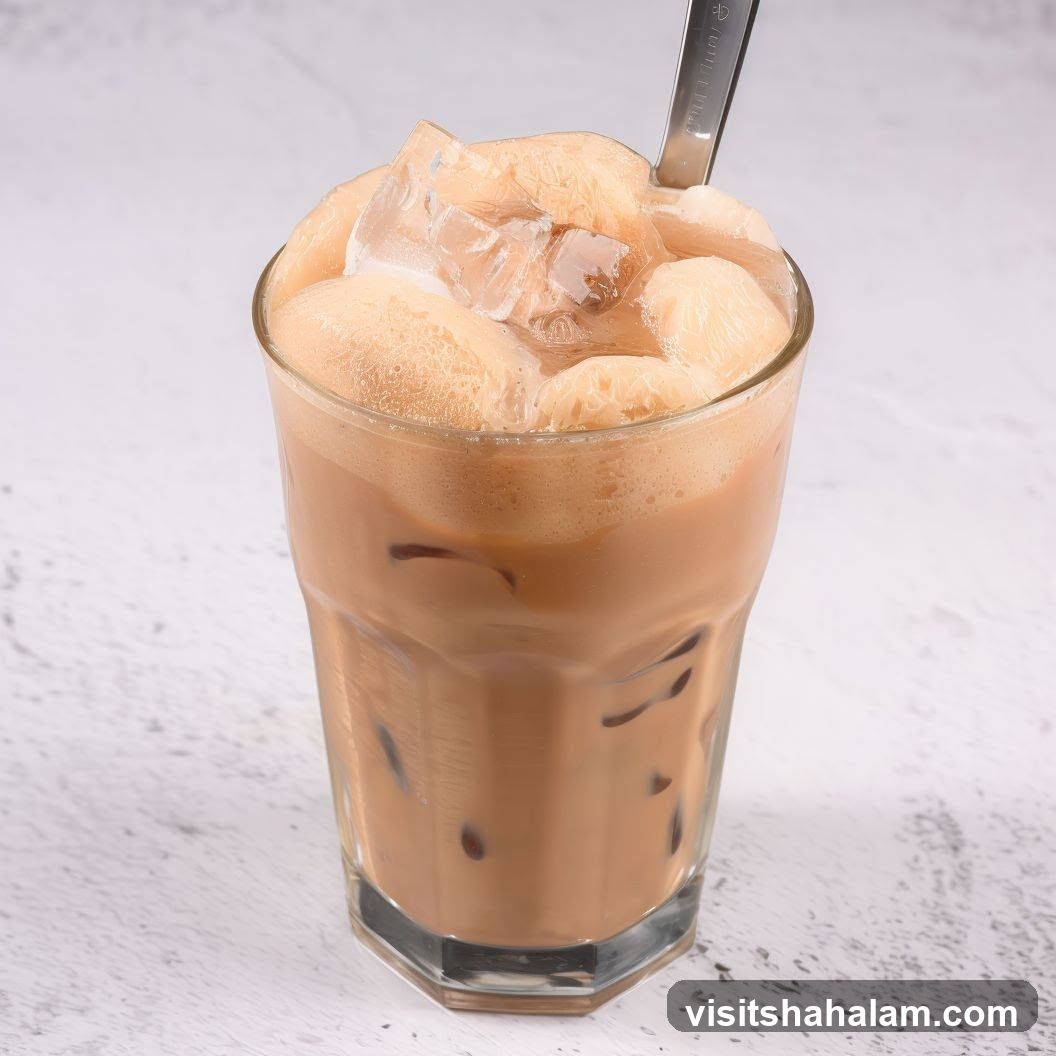 Iced Coffee with Foam