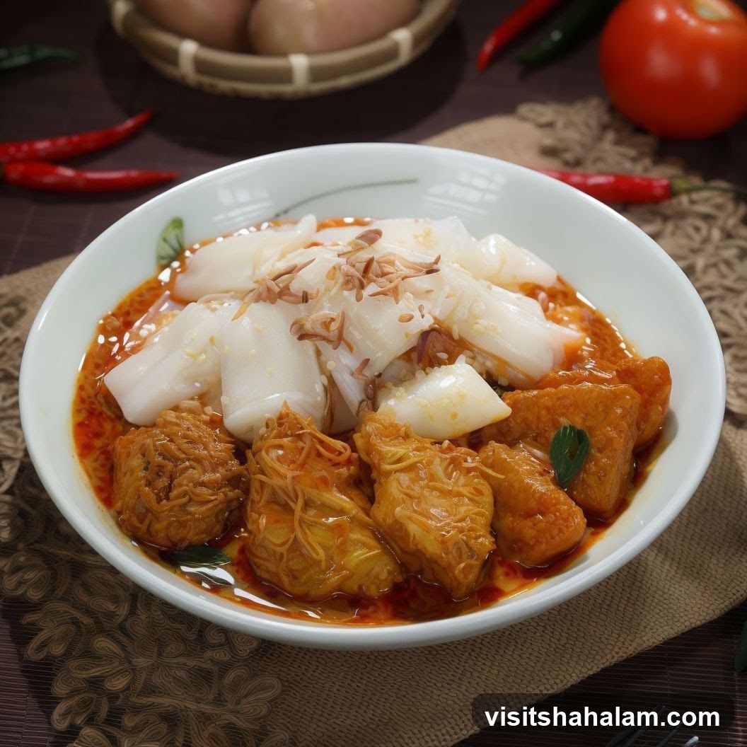 Curry Noodles with Tofu and Fish Balls