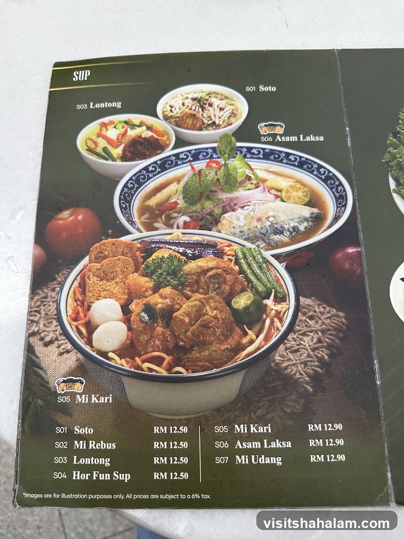 Soup Menu