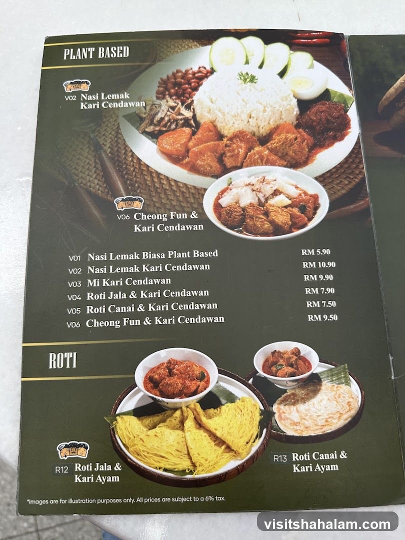 Plant Based & Roti Menu