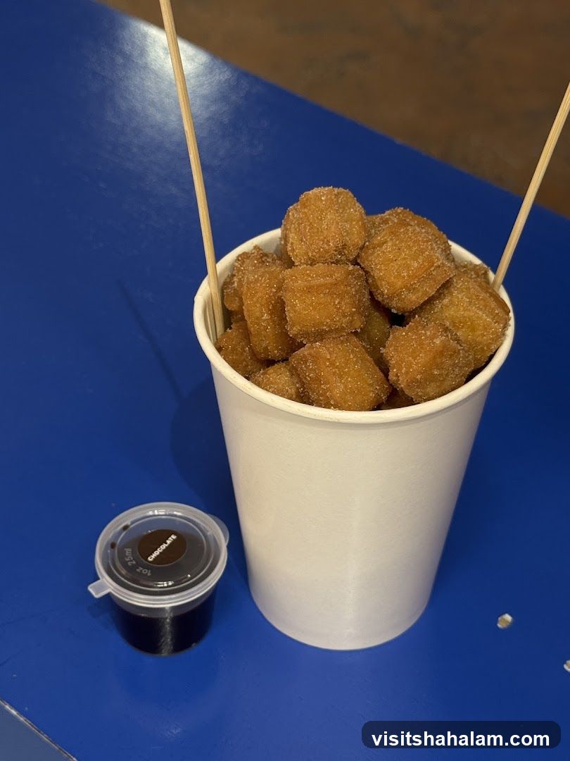 Churro Bites with Chocolate Dip