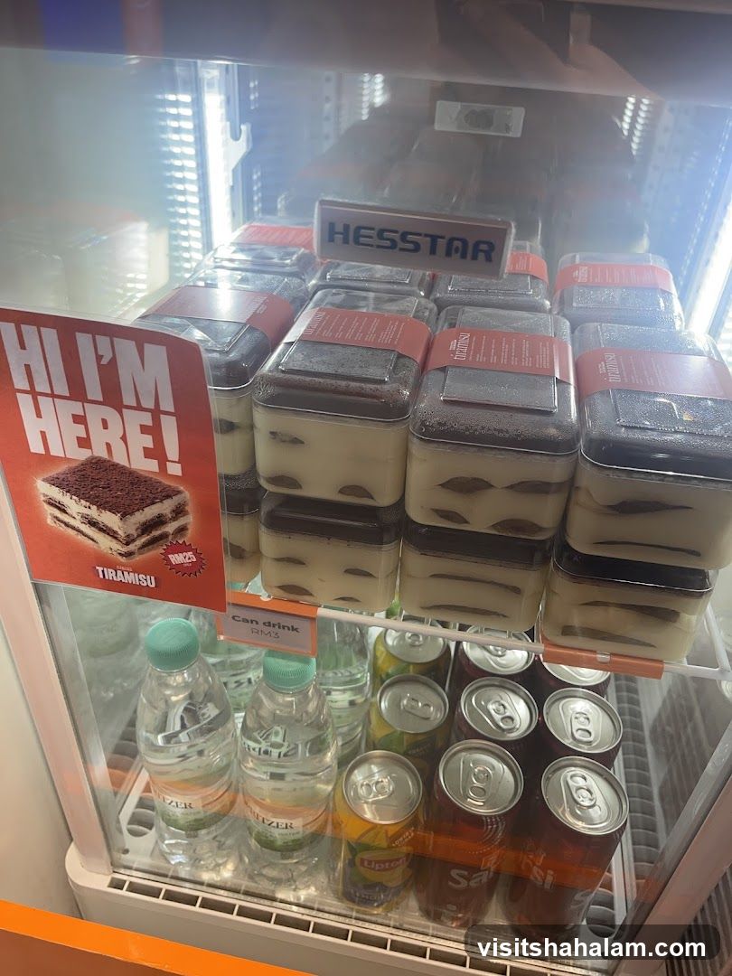 Desserts and Drinks in Refrigerator