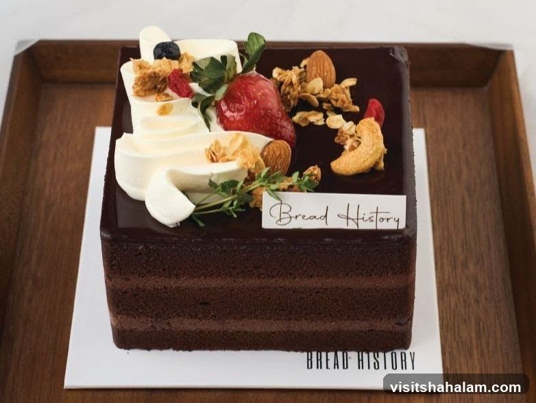 Chocolate Cake with Fruit and Nuts