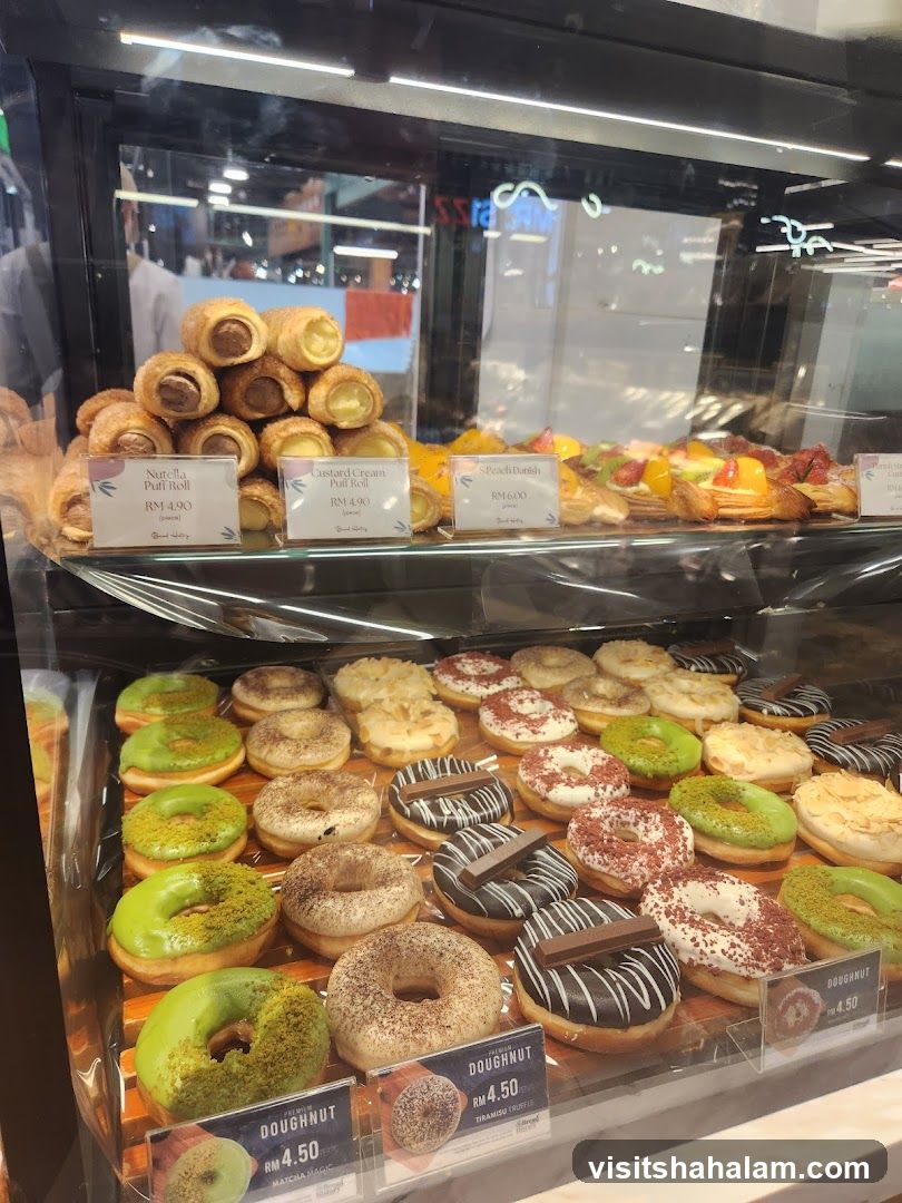 Pastries and Doughnuts Display