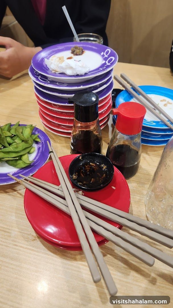 Sushi Plates and Condiments