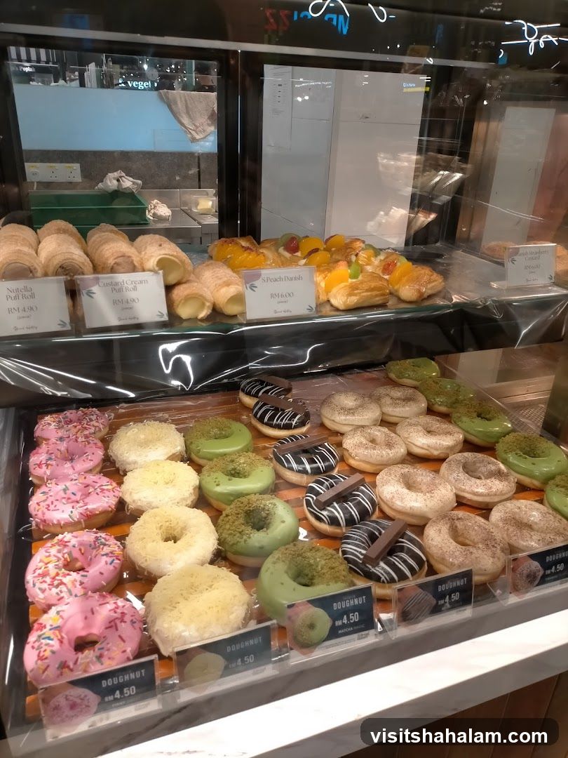 Pastries and Doughnuts Display