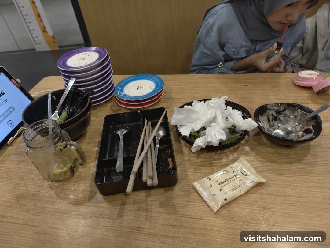 Table after a meal