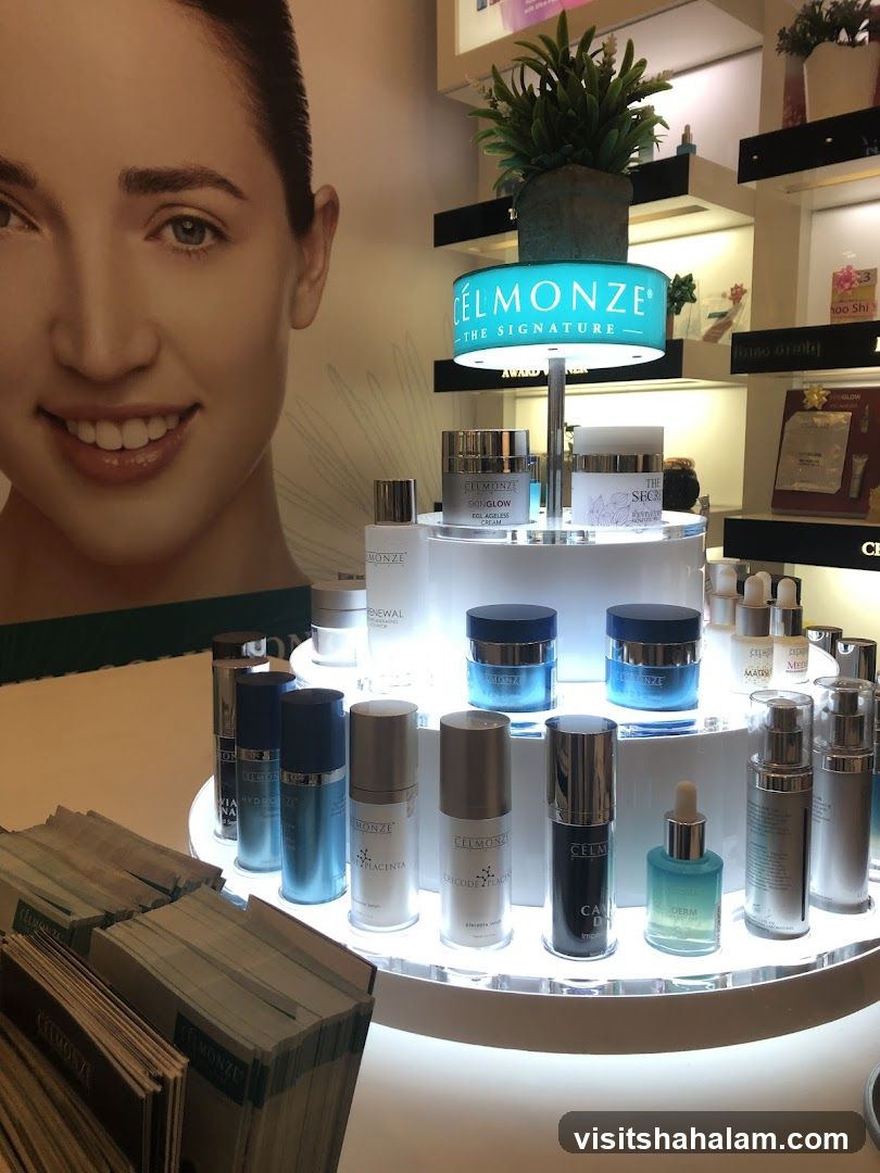 Skincare Products Display