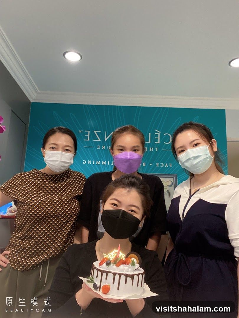 Group with Cake