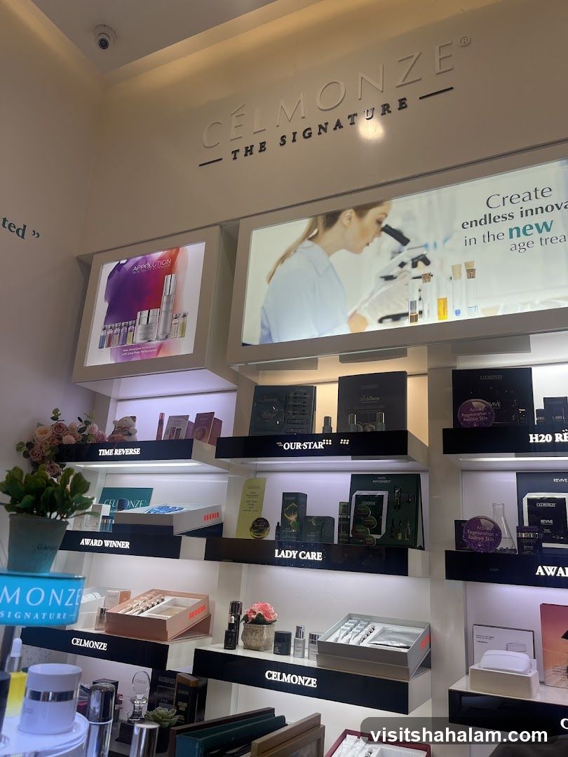 Celmonze Skincare Display