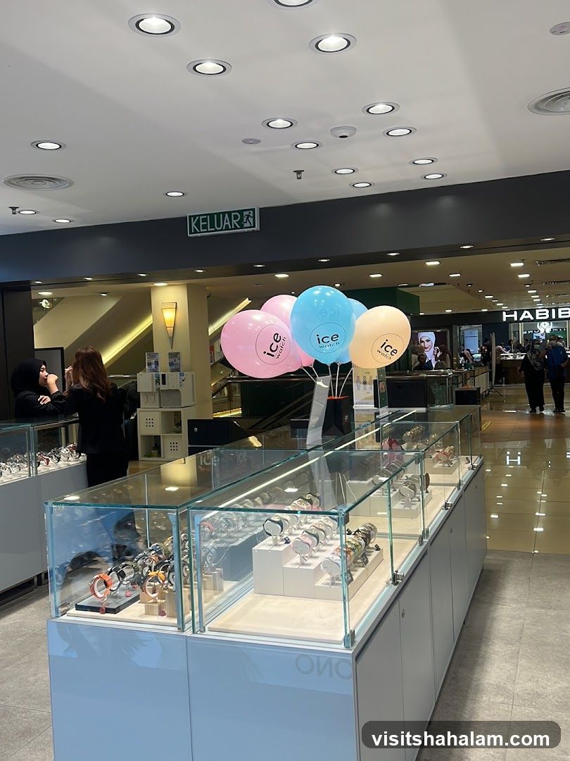 Watch Display with Balloons