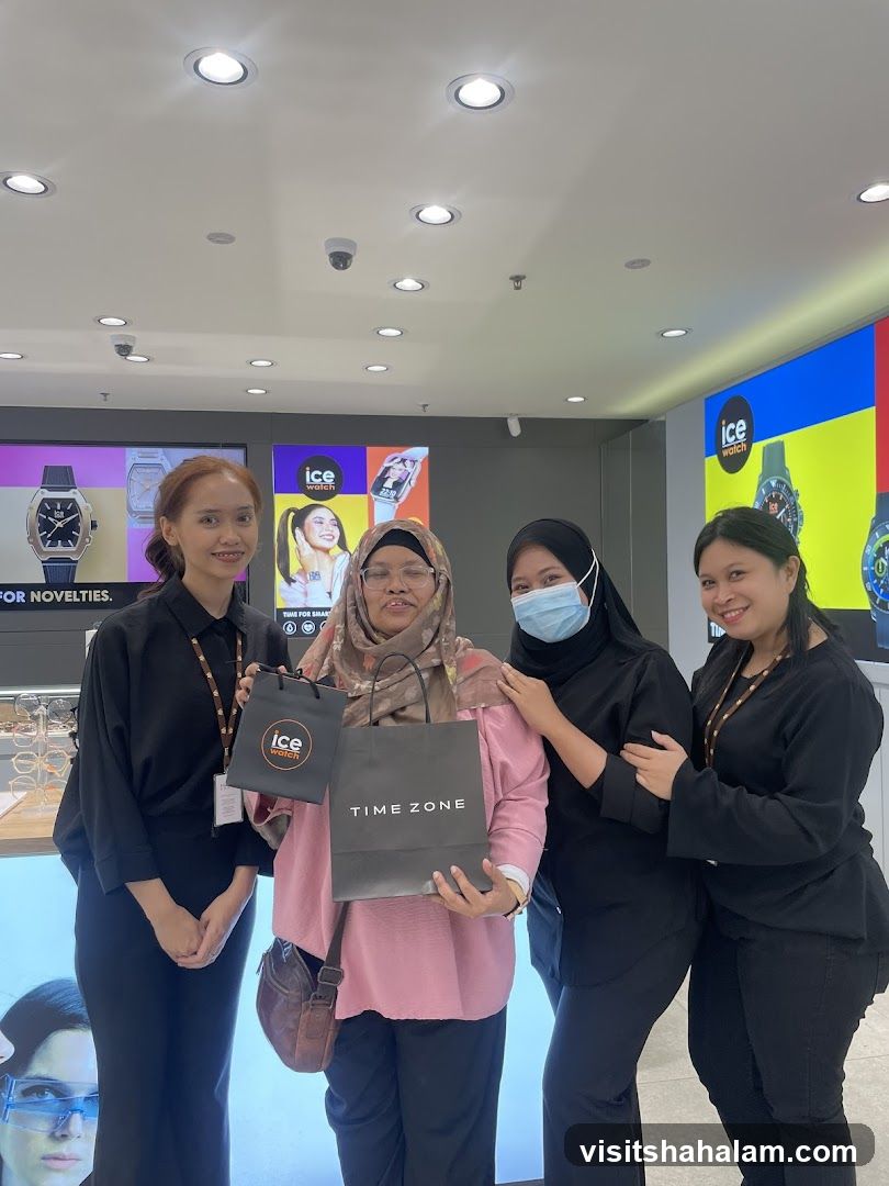 Customers with Shopping Bags