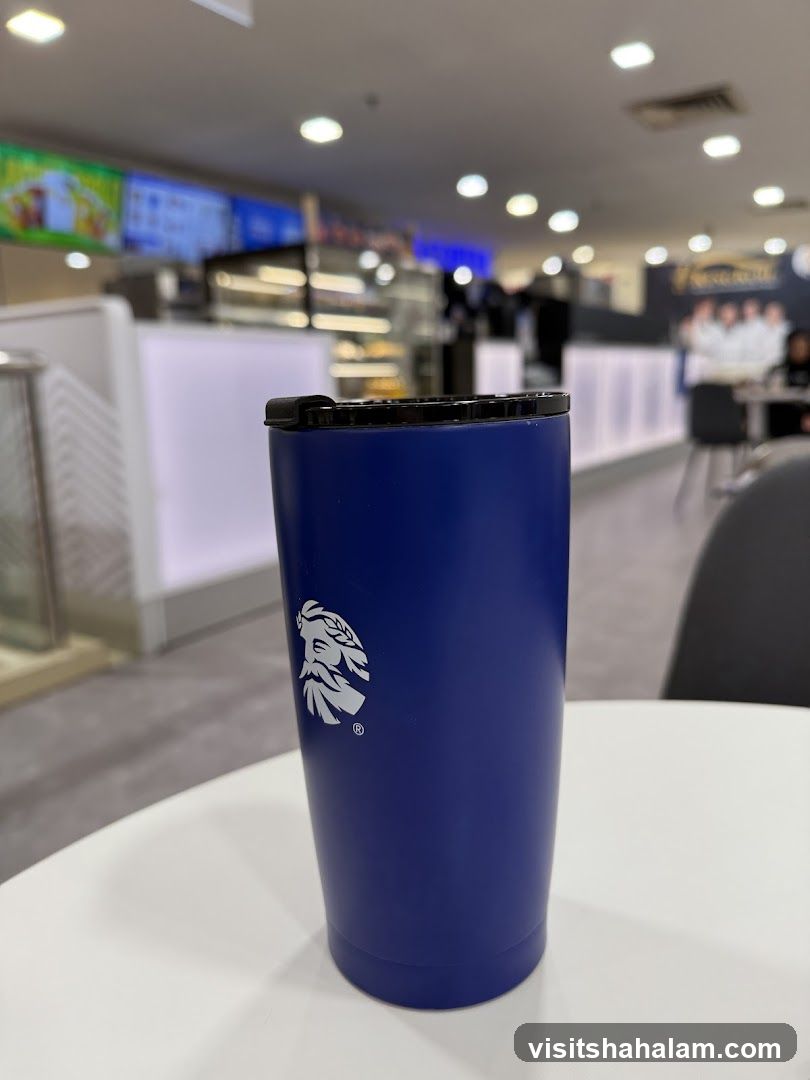 Blue Tumbler with Logo