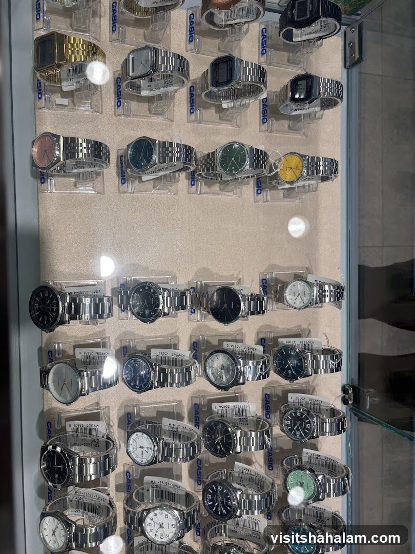 Display of Casio Watches