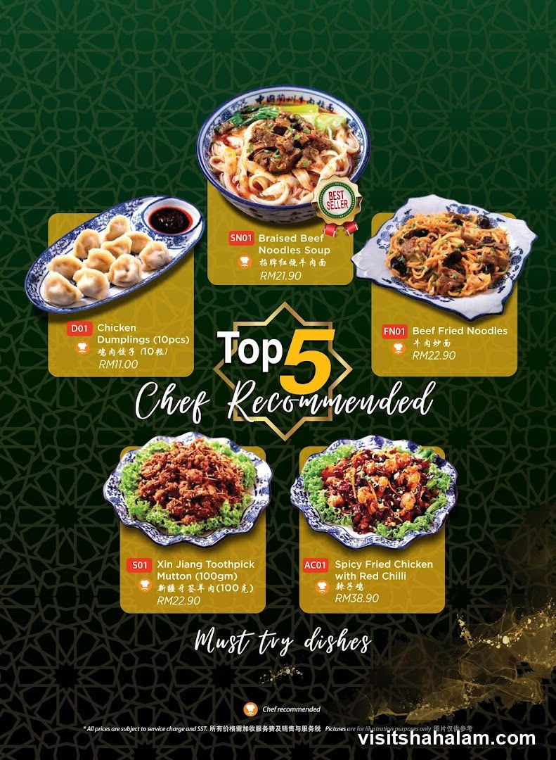 Top 5 Chef Recommended