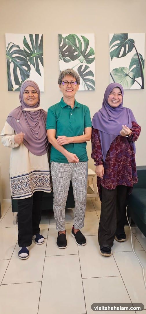 Three women posing for a photo