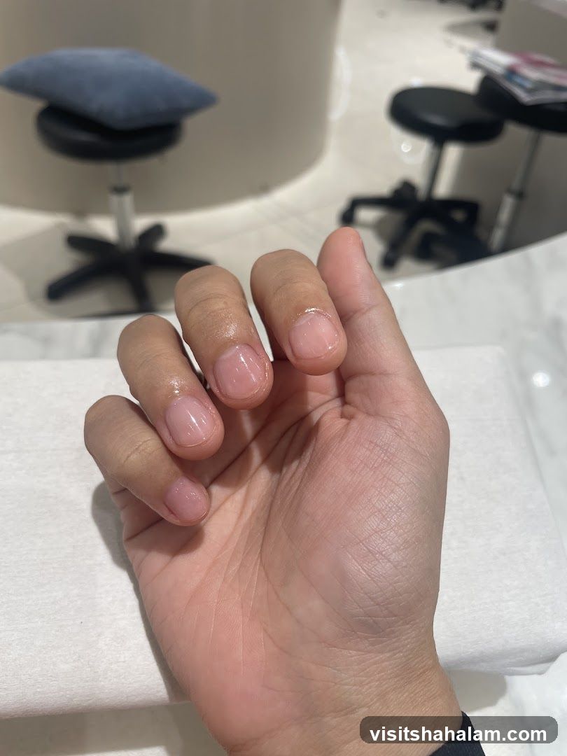 Nail Salon Interior with Hand
