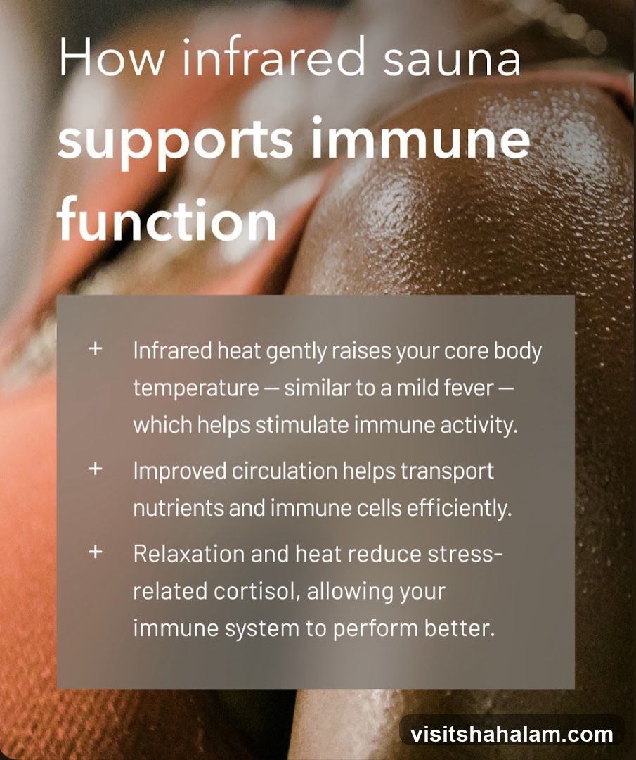 How infrared sauna supports immune function