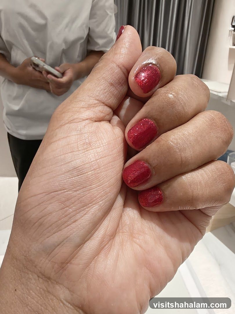 Red Glitter Nails