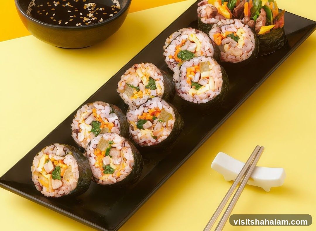 Sushi Rolls with Dipping Sauce
