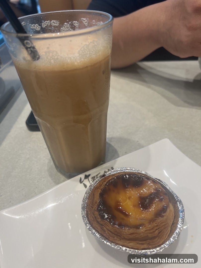 Egg Tart and Drink