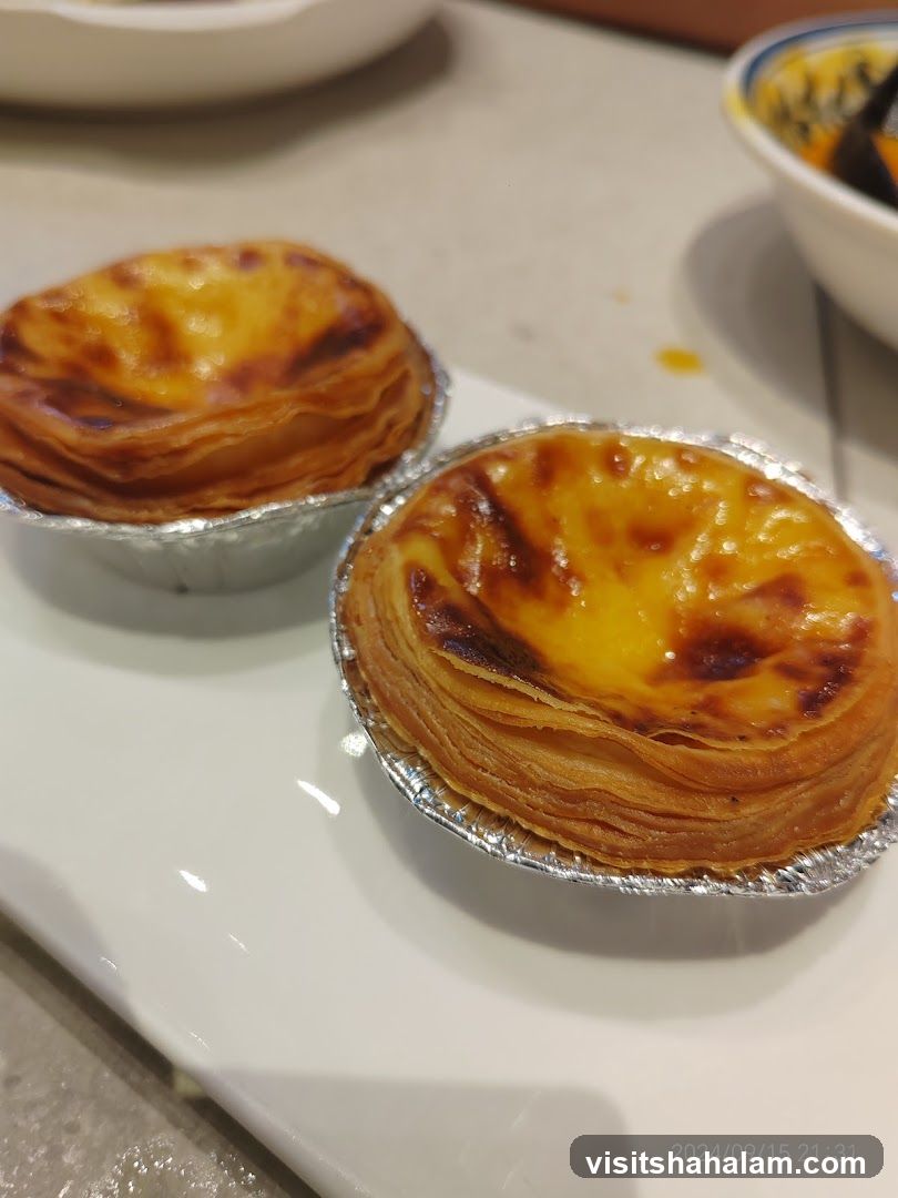 Two Portuguese Custard Tarts