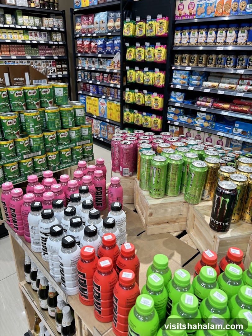 Beverage and Snack Aisles