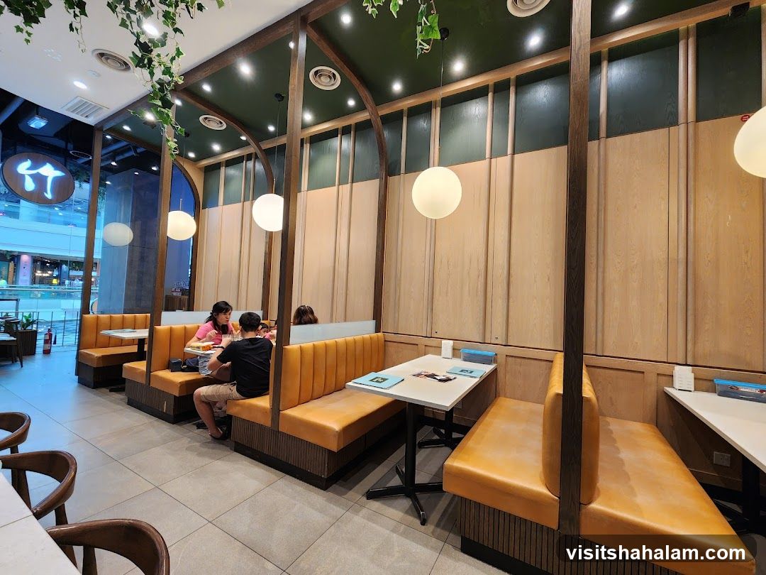 Restaurant Interior with Booth Seating
