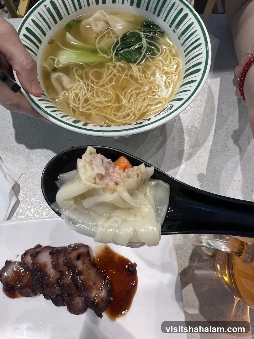 Wonton Noodle Soup and Char Siu